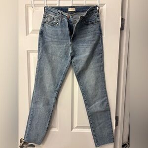 Stylish Blue Straight Leg Women's Jeans